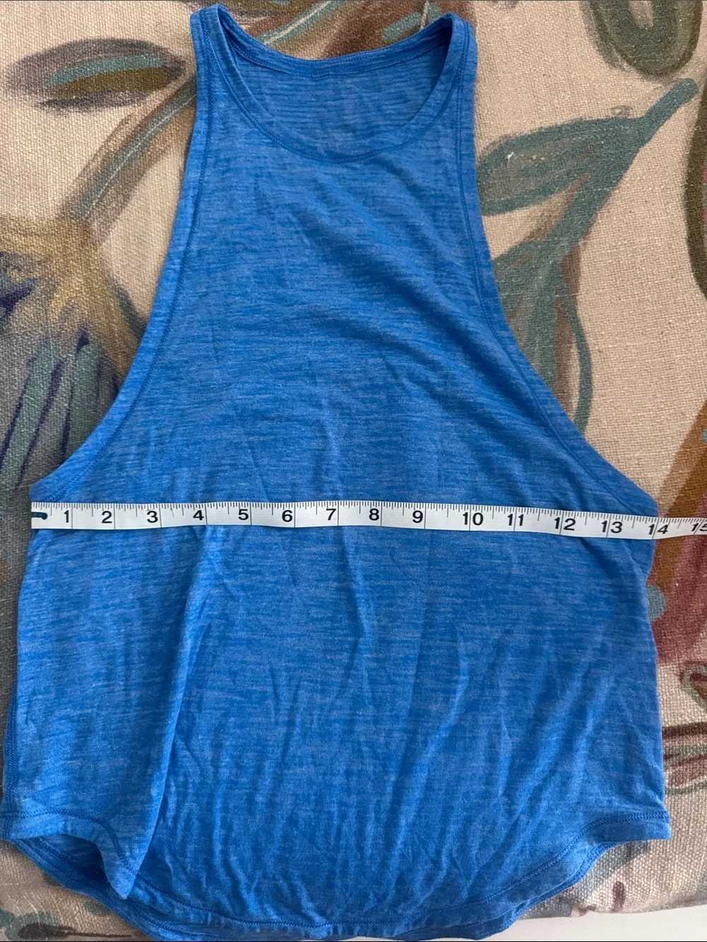 Lululemon • Sweat Date Tank Heathered Lakeside Blue Size 2